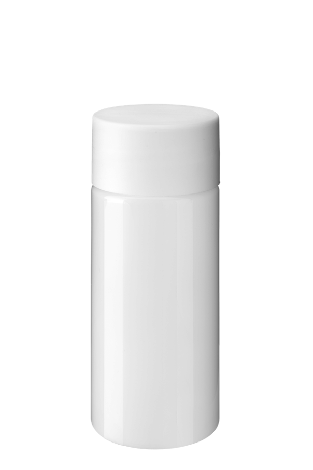 Cylindrical pill container 150ml 45CT PET white #2